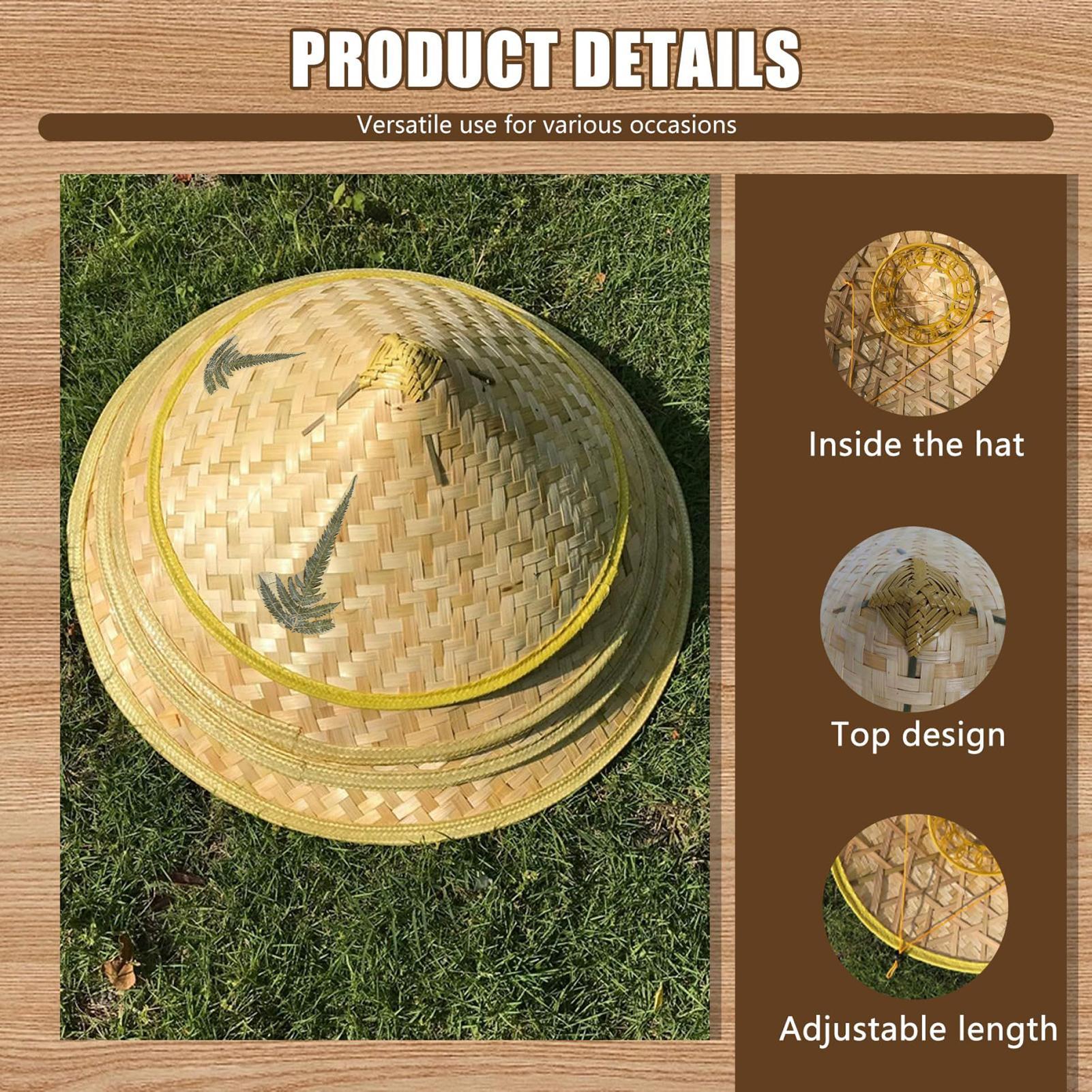 قبعة صينية من القش مصنوعة يدوي - مراجعة Bucket Hat Straw وسعره