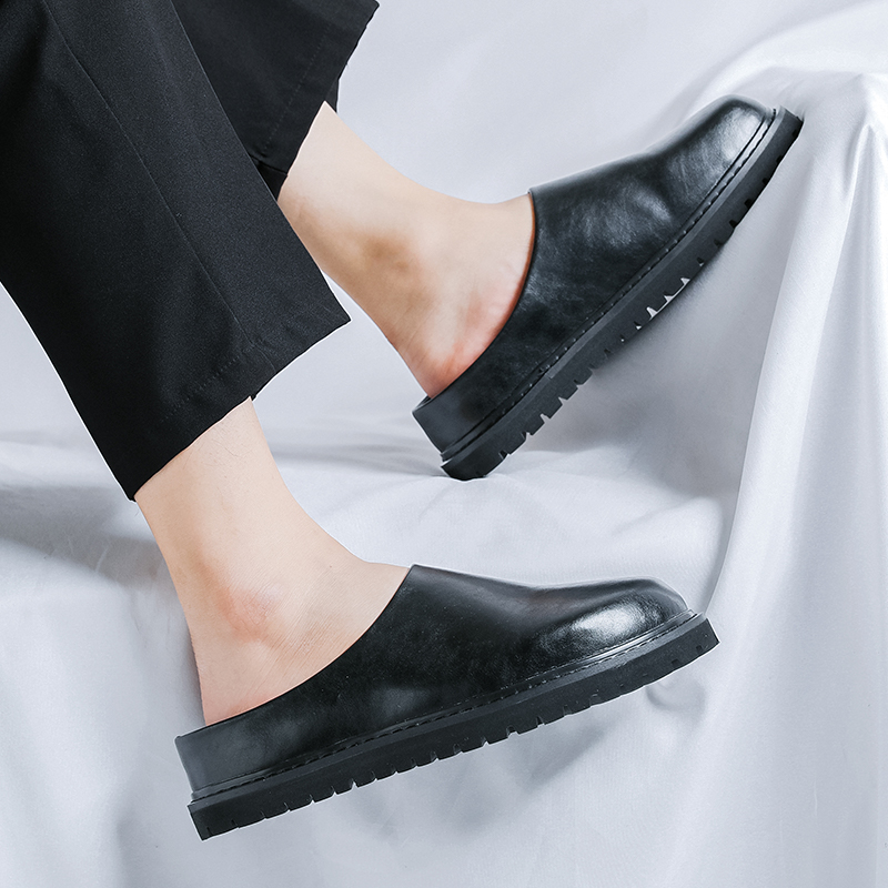 منصة الشقق الجلود البغال الرجا - مراجعة Flip Flop Leather Men وسعره
