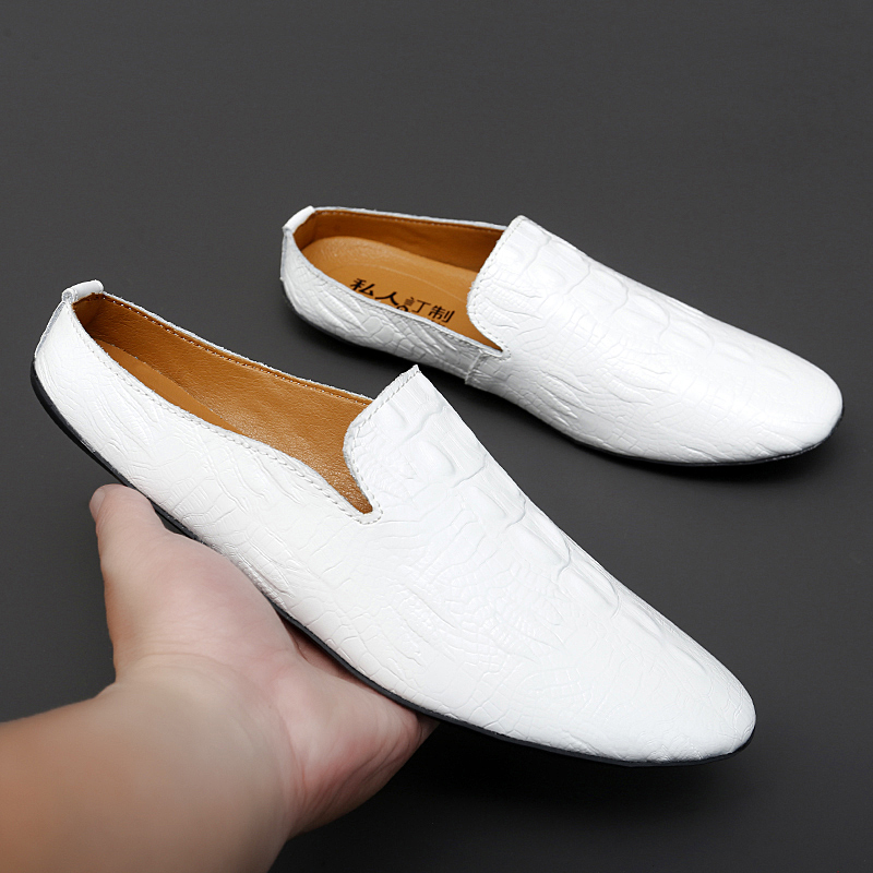 حذاء رجالي عصري بنصف جلد بدون  - مراجعة Flip Flop Leather Men وسعره