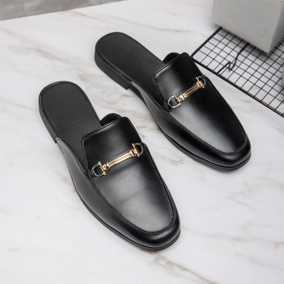 أحذية رجالية كاجوال من الجلد ب - مراجعة Flip Flop Leather Men وسعره