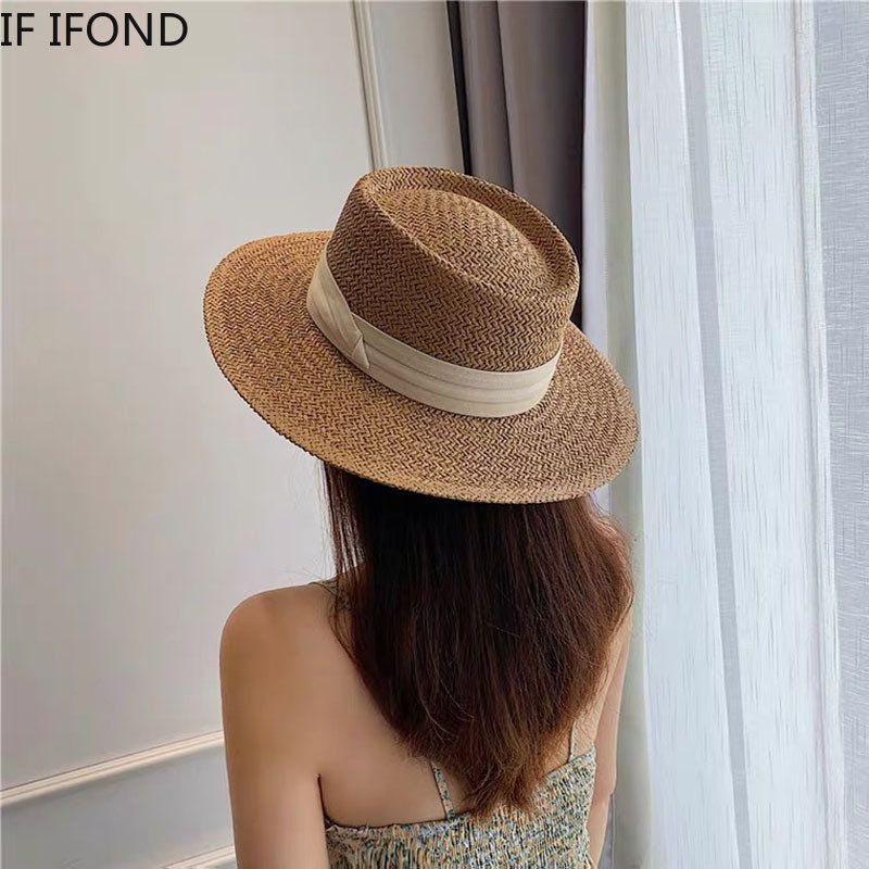 قبعات نسائية صيفية ربيعية قابل - مراجعة Bucket Hat Straw وسعره