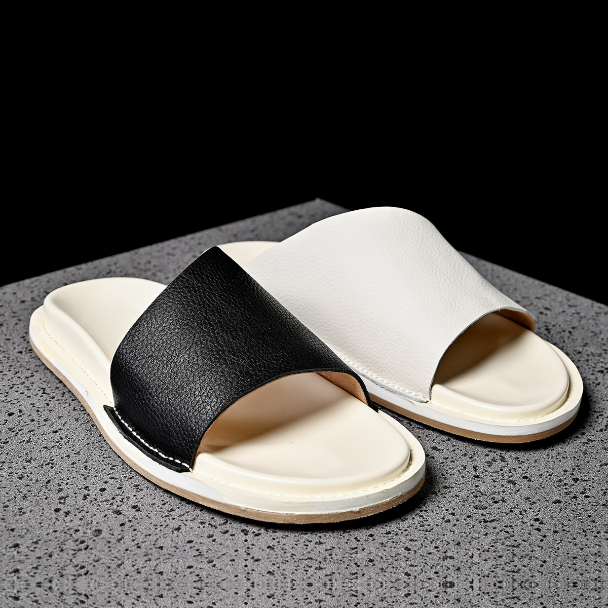 عالية الجودة لينة الرجال شبشب  - مراجعة Flip Flop Leather Men وسعره